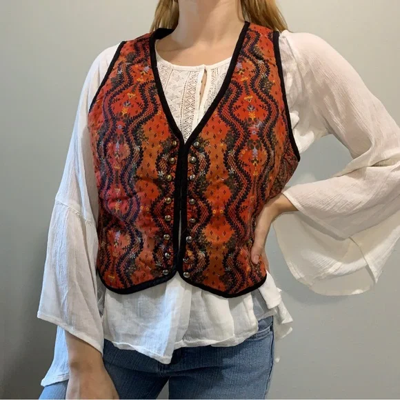 FREE PEOPLE retro quilted vest - Picture 1 of 4